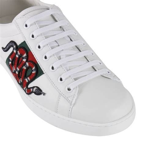 snaker bassa ace gucci con ricamo|Shop Gucci Ace Leather Sneakers .